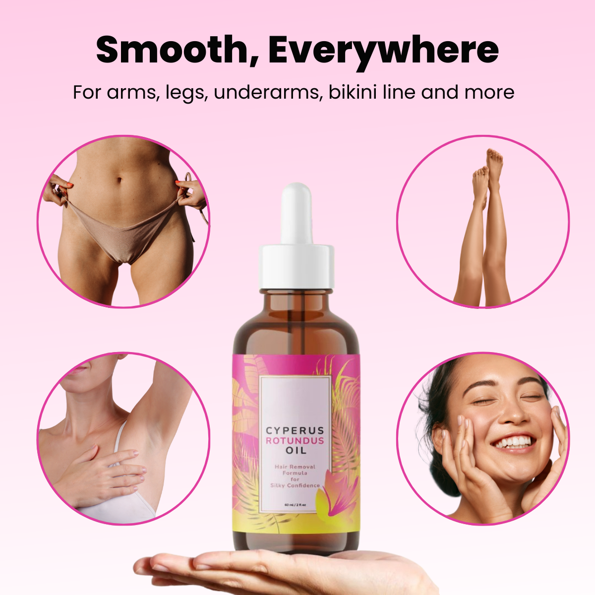 Cyperus Rotundus Oil Hair Removal